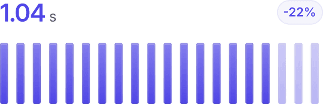 App screenshot showing features